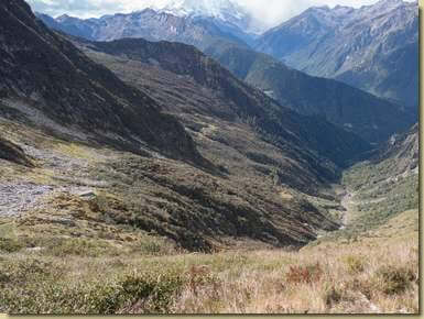 la Val Rosenza dal Passo del Riale...