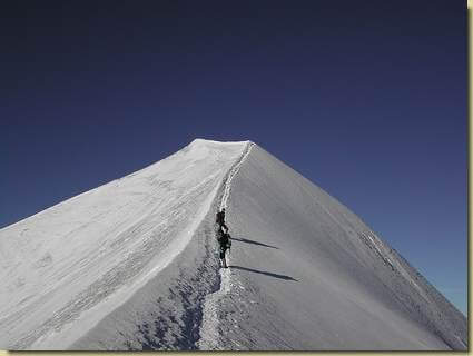 salendo alla quota 3666 m.