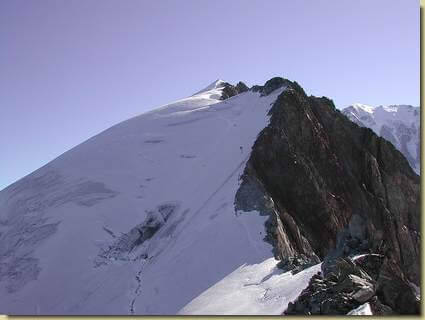 discesa dalla cima 3670 m.