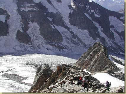 sull'Aiguille de la Berangere