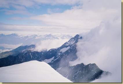 sulla cima - vista sul Lagginhorn
