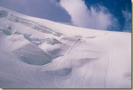 scendendo sul Triftgletscher